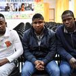 (From l) Ivorian Fofana Lamine, 25, Gambian Cherno Jallow, 22 and Senegalese Cheikhaya Dieng, 26, are due to be released from an Italian jail