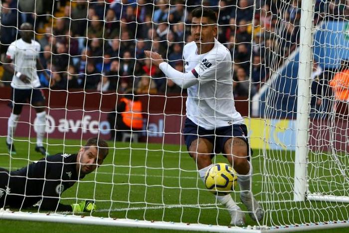 It's the pits! Liverpool midfielder Roberto Firmino has his 'goal' ruled out by VAR after his armpit was judged to be offside