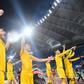 Roman conquerors: Celtic players celebrate a 2-1 win over Lazio in the Italian capital