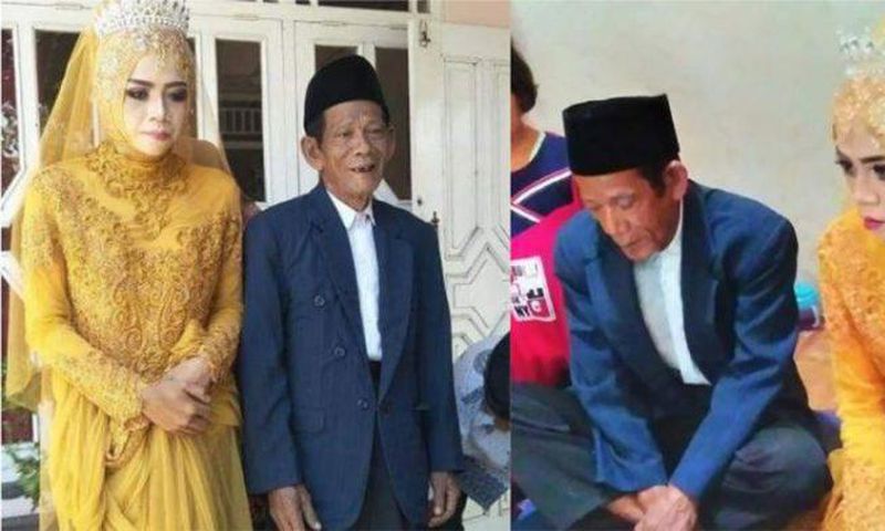 27-year-old lady marries 33-year-old grandpa, attributes it to love at first sight