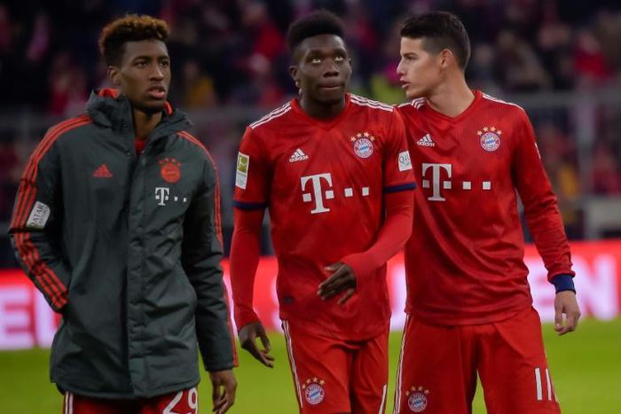 Alphonso Davies scored his first goal for Bayern Munich against Mainz on Sunday