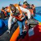 An Italian ship picked up some 50 migrants off the Libyan coast on Monday but it is unclear if it can land them in Italy.