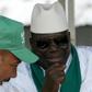 Gambia's former president Yahya Jammeh (R) and ex-army captain Edward Singhateh, both seen here in 2006, were close allies