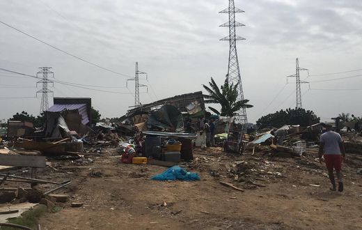 Hundreds displayed in a massive demolition exercise at American House