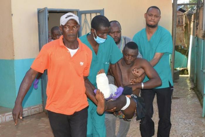 Dozens of people have been wounded in clashes between police and protestors