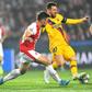 Lionel Messi gets past Slavia's David Hovorka