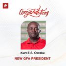 Kurt Okraku beat off competition from five other candidates to become GFA Prez