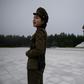 A statue of late North Korean leader Kim Il Sung overlooks the city of Samjiyon, a monumental project ordered by his grandson -- current leader Kim Jong Un