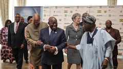 President Nana Addo Dankwa Akufo-Addo with Obasanjo