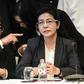 Pheu Thai party leaders Phumtham Wechayachai (L) and Sudarat Keyuraphan attend press conference in Bangkok