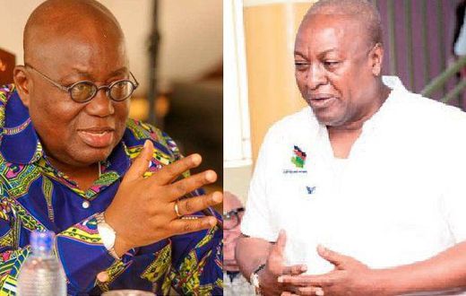 Nana Addo and John Mahama