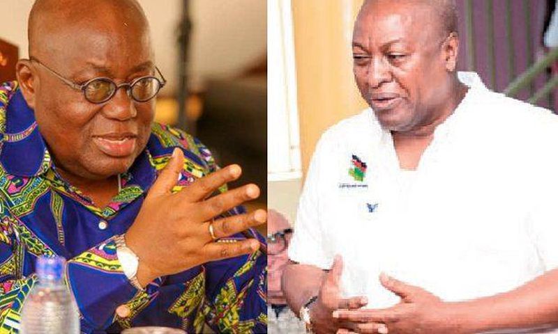 Nana Addo and John Mahama