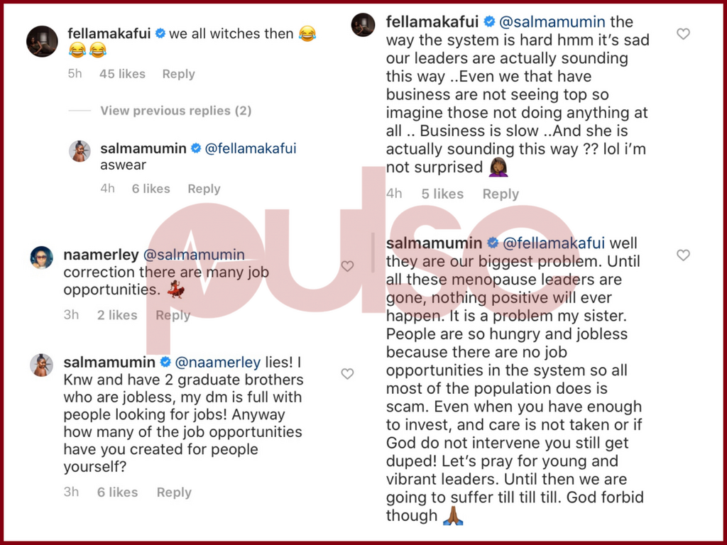 Fella Makafui replies Ursual Owusu