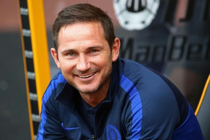 All smiles: Frank Lampard's Chelsea enjoyed a 5-2 win at Wolves on Saturday