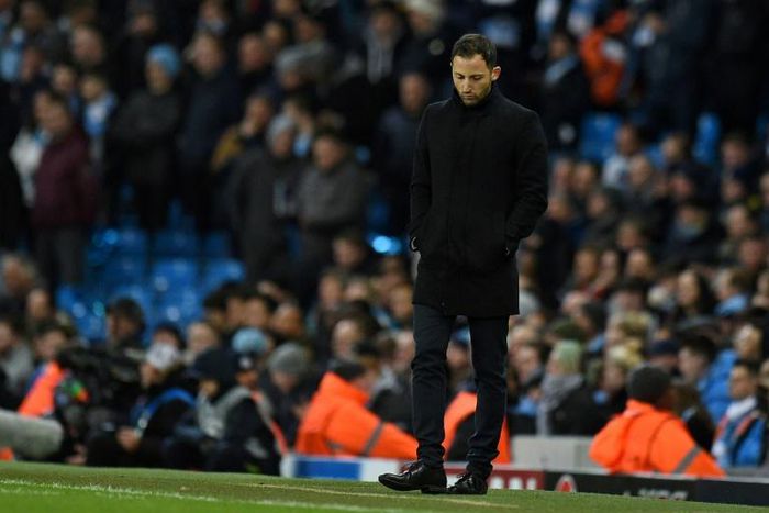Tedesco's final match in charge was a 7-0 Champions League thrashing at Manchester City