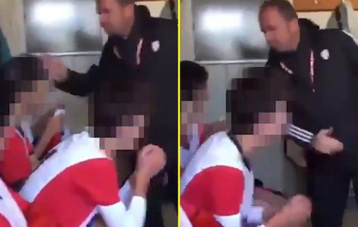 Turkish coach slaps players
