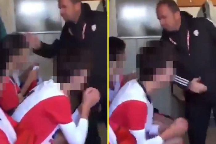 Turkish coach slaps players