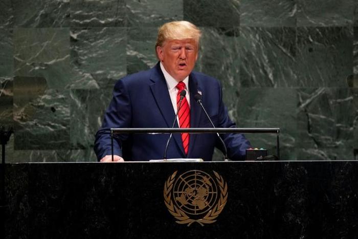 US President Donald Trump addresses the United Nations where he criticized Iran and China