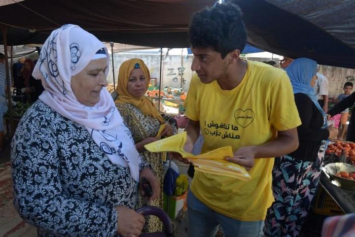 Aich Tounsi is campaiging to win over Tunisian voters fed up with political elites