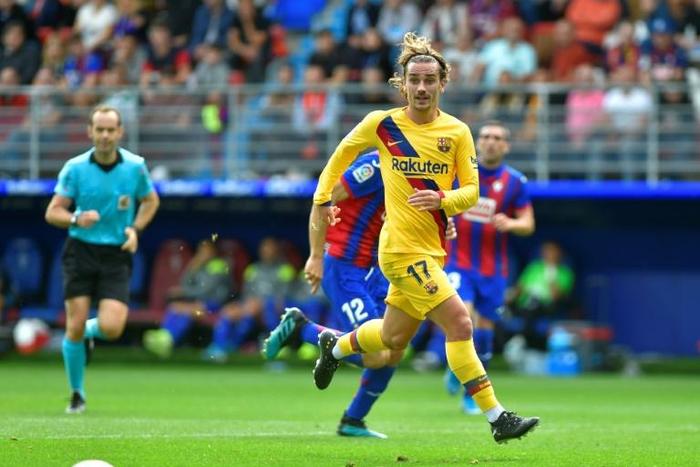 Antoine Griezmann joined Barcelona last summer and scored in their 3-0 win over Eibar in La Liga on Saturday.