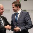 Witold Banka (R) will take over as WADA president from Craig Reedie