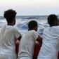 Looking for a safe harbour: Migrants onboard the Ocean Viking rescue ship