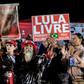Supporters of Brazil's ex-President Luiz Inacio Lula da Silva, shown here on August 7, 2019, are keen to see if he will be freed