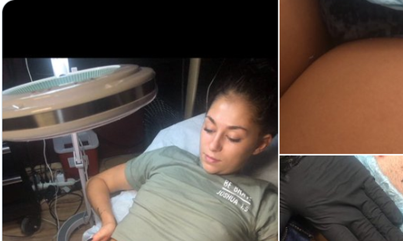 Lady who claims to be HIV positive tattoos it on her groin to notify potential ‘eaters’ (photos)