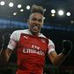 Star striker Pierre-Emerick Aubameyang, who hopes to lead Gabon to the 2019 Africa Cup of Nations finals this weekend, celebrates scoring for Arsenal