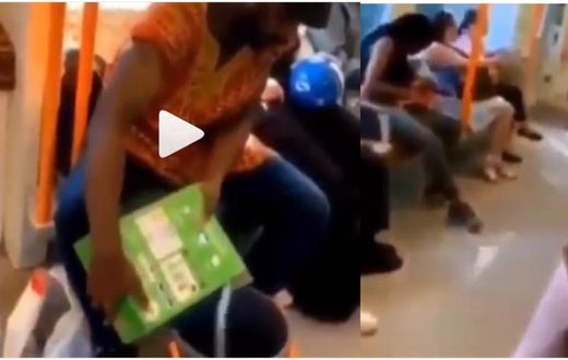 Video of Ghanaian man washing his clothes on moving train anger some Ghanaians