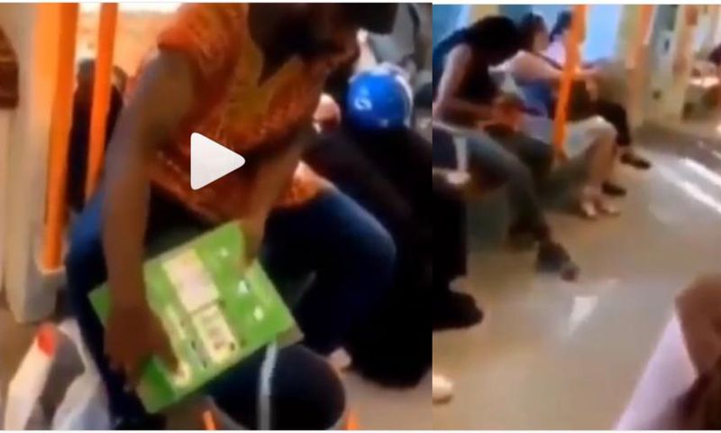 Video of Ghanaian man washing his clothes on moving train anger some Ghanaians