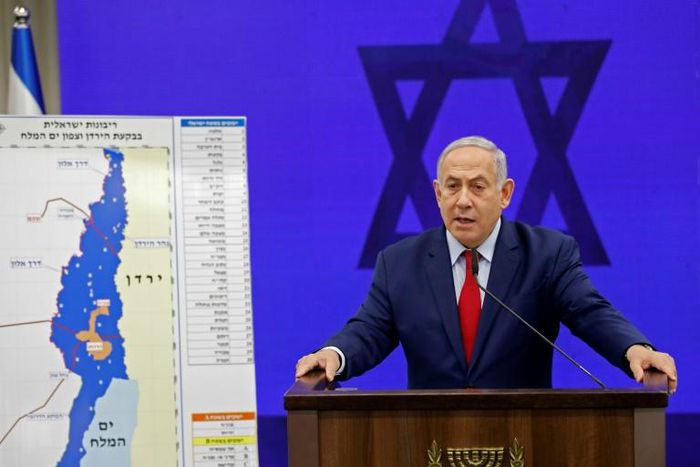 Israeli Prime Minister Benjamin Netanyahu's pre-election pledge to annex the West Bank's Jordan Valley has drawn firm condemnation from the Palestinians, Arab states, the United Nations and the European Union