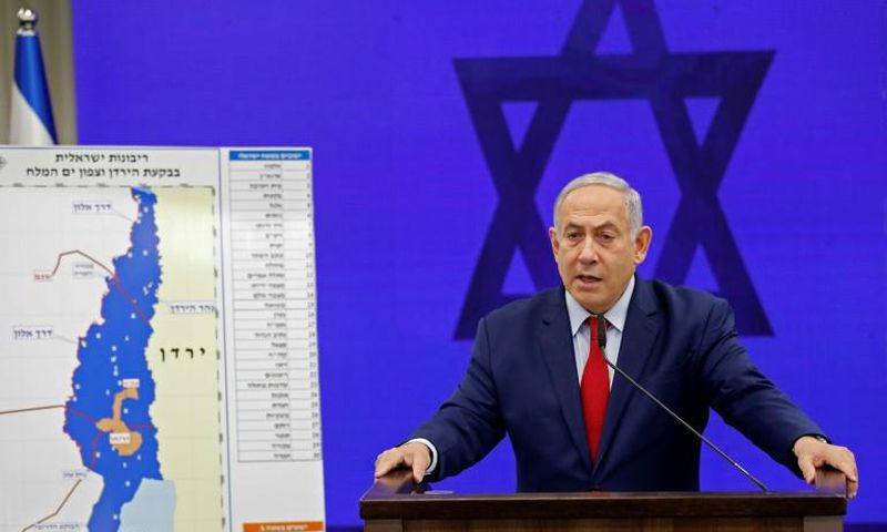 Israeli Prime Minister Benjamin Netanyahu's pre-election pledge to annex the West Bank's Jordan Valley has drawn firm condemnation from the Palestinians, Arab states, the United Nations and the European Union