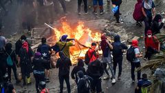 Protests rage again against Chilean President Sebastian Pinera's government in Santiago on November 8, 2019