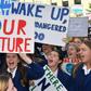 School children protest in the New Zealand capital as part of a worldwide movement to try and highligh inadequate progress to address climate change