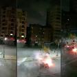 Egyptian security forces and protesters clashed in rare demonstrations in central Suez late Saturday