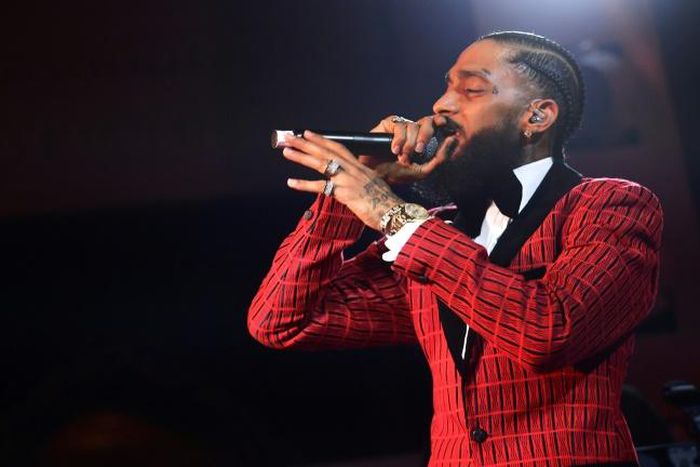 Rapper Nipsey Hussle, who was long part of the underground rap circuit but struggled to find fame, was nominated for a Grammy for his album "Victory Lap"
