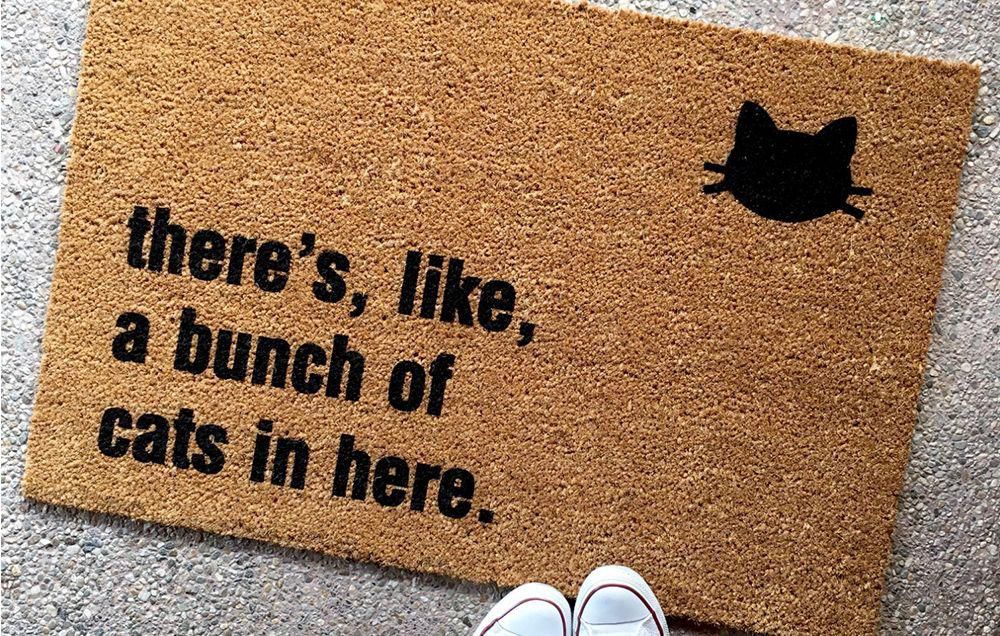 Bunch of Cats in Here Doormat