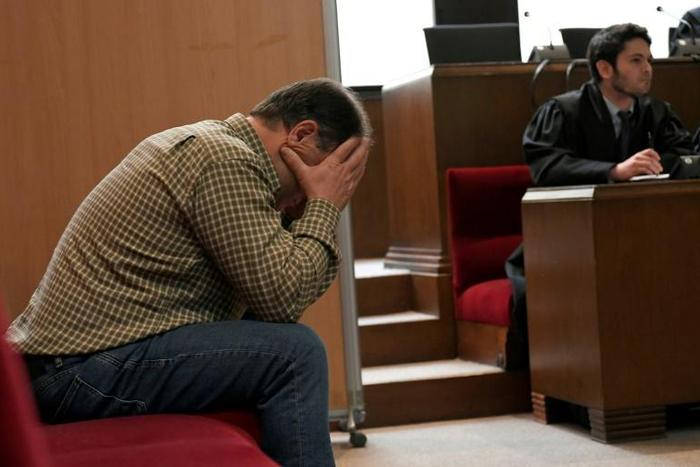 Public prosecutors are seeking a 22-year jail sentence for Joaquin Benitez, seen here at his trial in Barcelona on Monday, for allegedly sexually abusing four former students