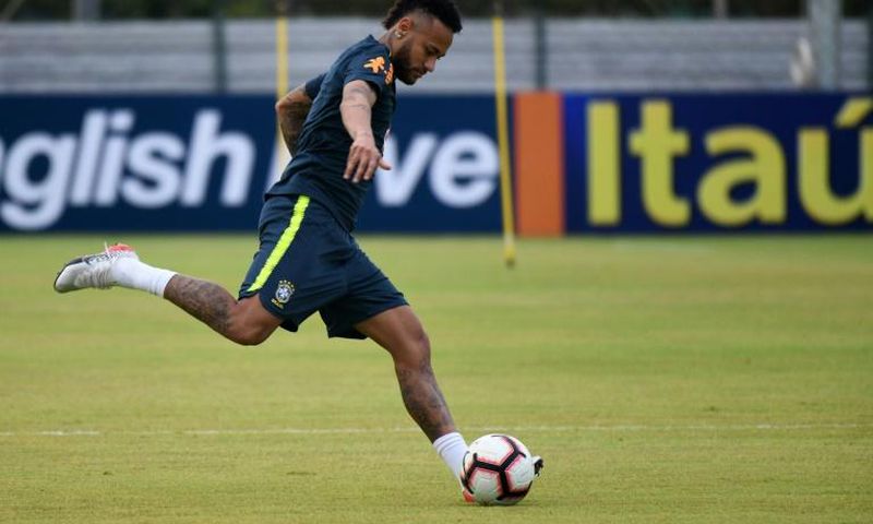 Neymar trained in Singapore ahead of his 100th cap against Senegal