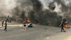 Protests erupt in Baghdad for a second straight day prompting security forces to fire live rounds in the air despite calls for restraint from President Barham Saleh
