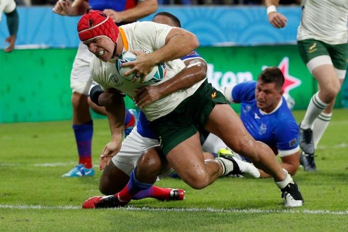 South Africa's number eight Schalk Brits has returned from retirement to play the Rugby World Cup