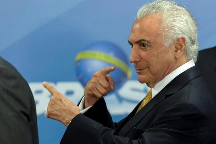 Brazilian ex-president Michel Temer, in a file image, is arrested on graft allegations
