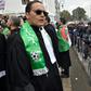 Algerian lawyers demonstrate against ailing President Abdelaziz Bouteflika in the centre of the capital Algiers on March 23, 2019