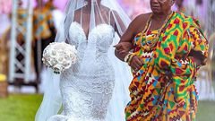 Wife of Ghanaian actor, John Dumelo and her daddy