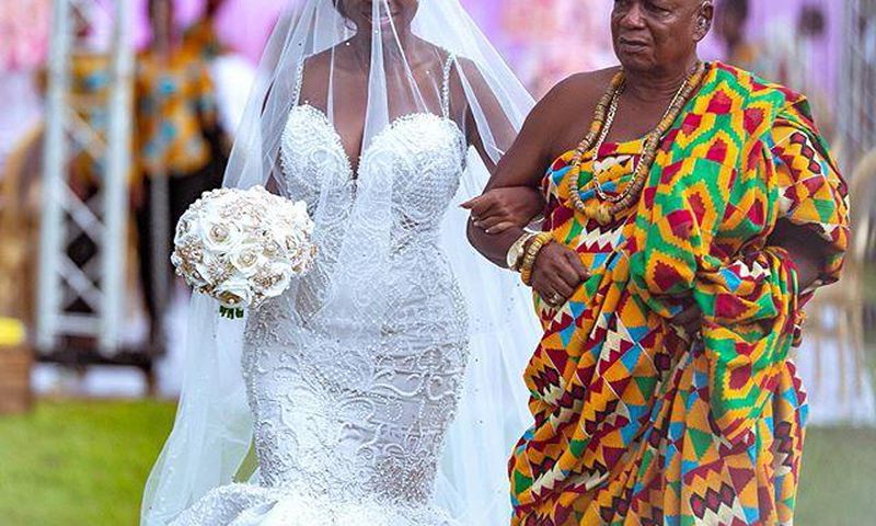 Wife of Ghanaian actor, John Dumelo and her daddy
