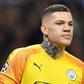 Big miss: Manchester City will be without the injured Ederson for Sunday's visit to Liverpool