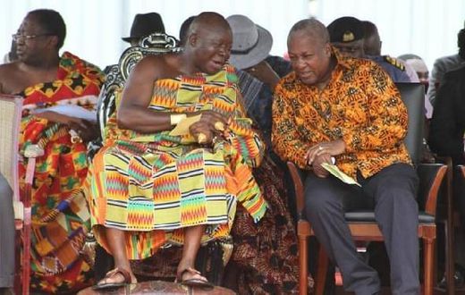 A famous chief says he convinced Ghana’s ex-President Mahama to concede defeat in the 2016 Presidential election