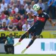 A file photo of Cameroon scorer Franck Evina playing for German giants Bayern Munich last year