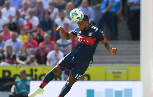 A file photo of Cameroon scorer Franck Evina playing for German giants Bayern Munich last year